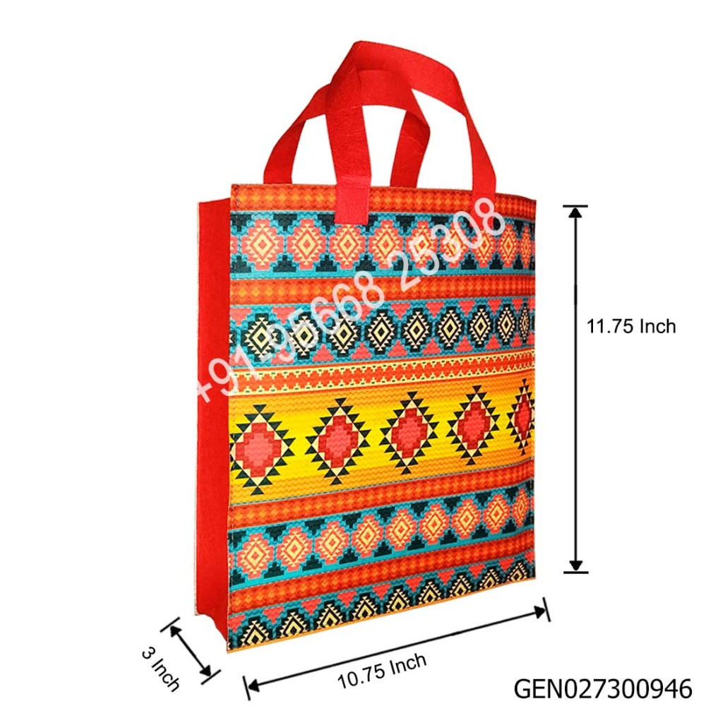 Thamboolam Bag | Multi color | W10.75 H11.75  Side 3 Inches