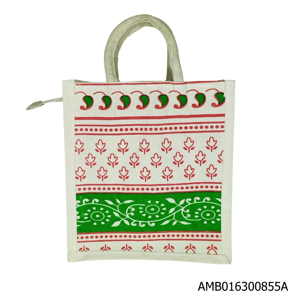 Canvas Thamboolam Bag 855VC 10x11x4 inches for wedding return gifts