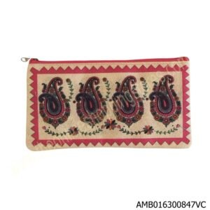 Designer print fabric pouch 9x5 inches for gifts and storage