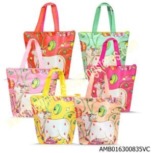 Pichwai Cow Print Handle Bag 9x8 Inches