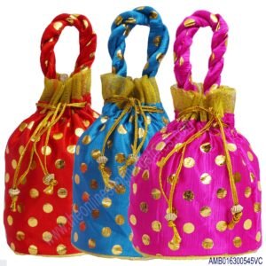 Dotted Potli Bag 545VC for wedding return gifting