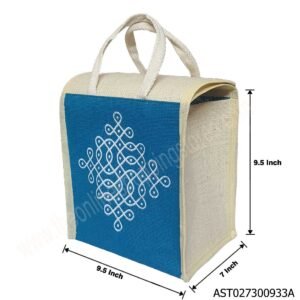 AKSHAY jute thamboolam bag and reusable jute lunch bag