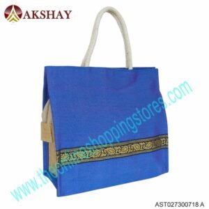 Akshay Raw Silk Jute Bag 718VC for wedding gifting