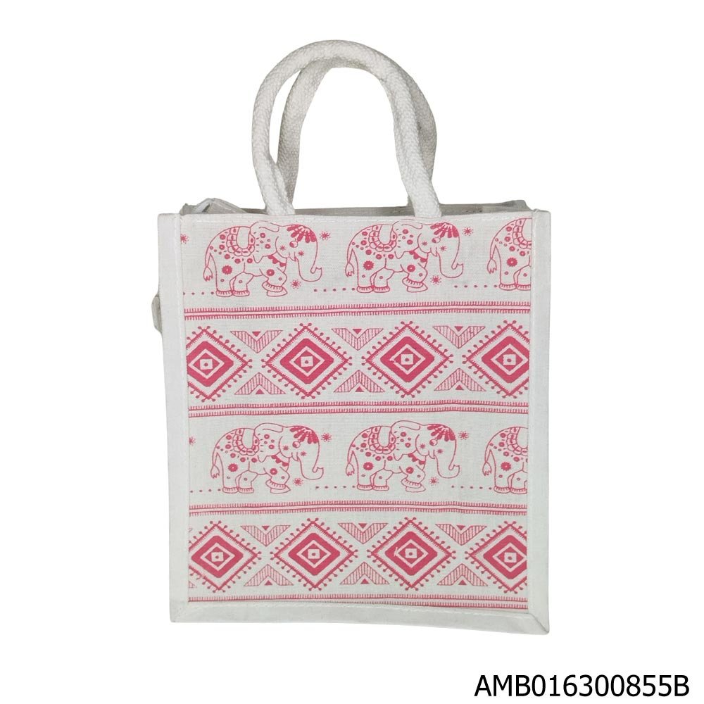 Canvas Thamboolam Bag 855VC 10x11x4 inches for wedding return gifts
