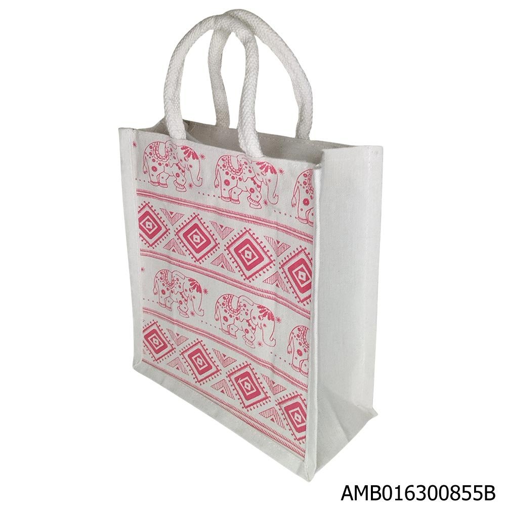 Canvas Thamboolam Bag 855VC 10x11x4 inches for wedding return gifts