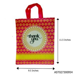 Thank You return gift bag 9.5x11.5 inches for weddings and celebrations