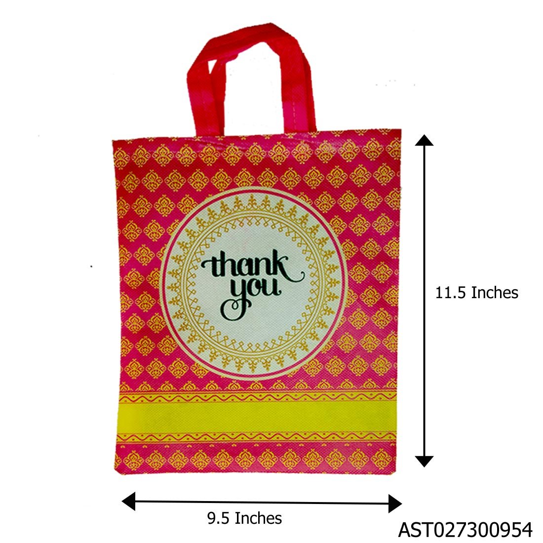 Thank You return gift bag 9.5x11.5 inches for weddings and celebrations